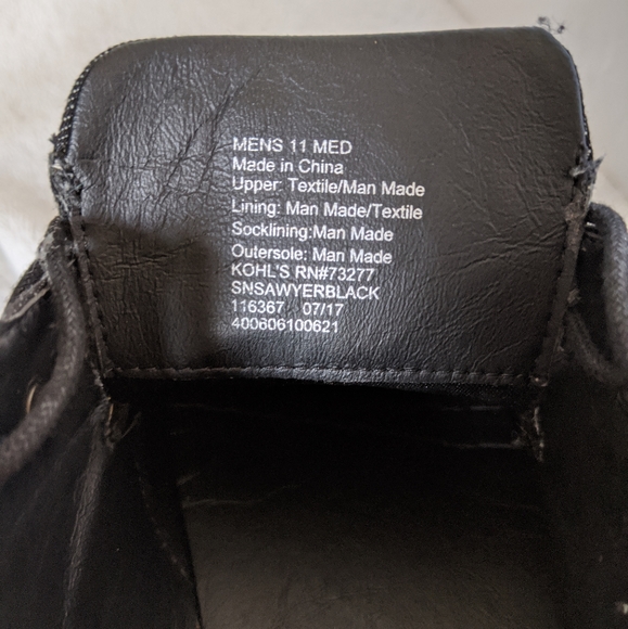 Men’s Sonoma Sawyer Oxfords Black Denim Si… - Picture 3 of 8